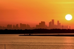 Sunset over Abu Dhabi